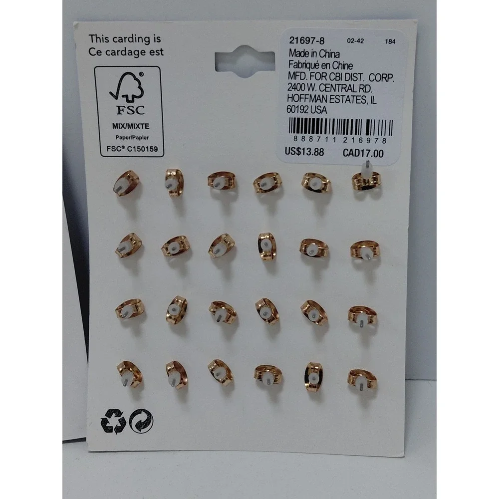 Claires Sensitive Solutions Earring Set 24 Pairs Celestial Stars Moon Rhinestone